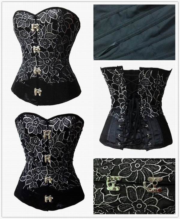 F3200   black sexy corset
